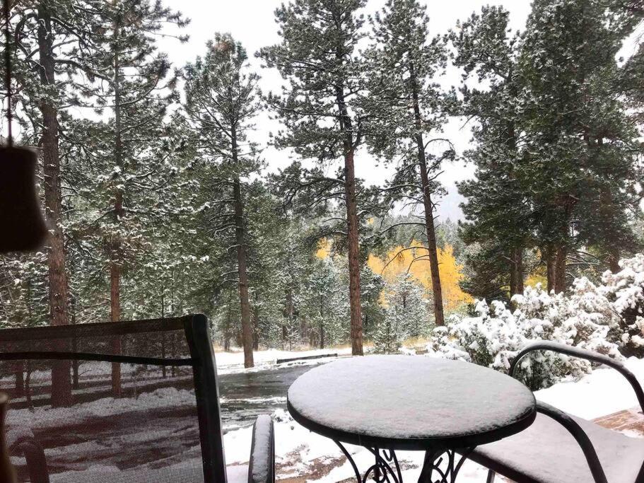 Private Hot Tub Overlooking Pikes Peak Woodland Park Exterior foto